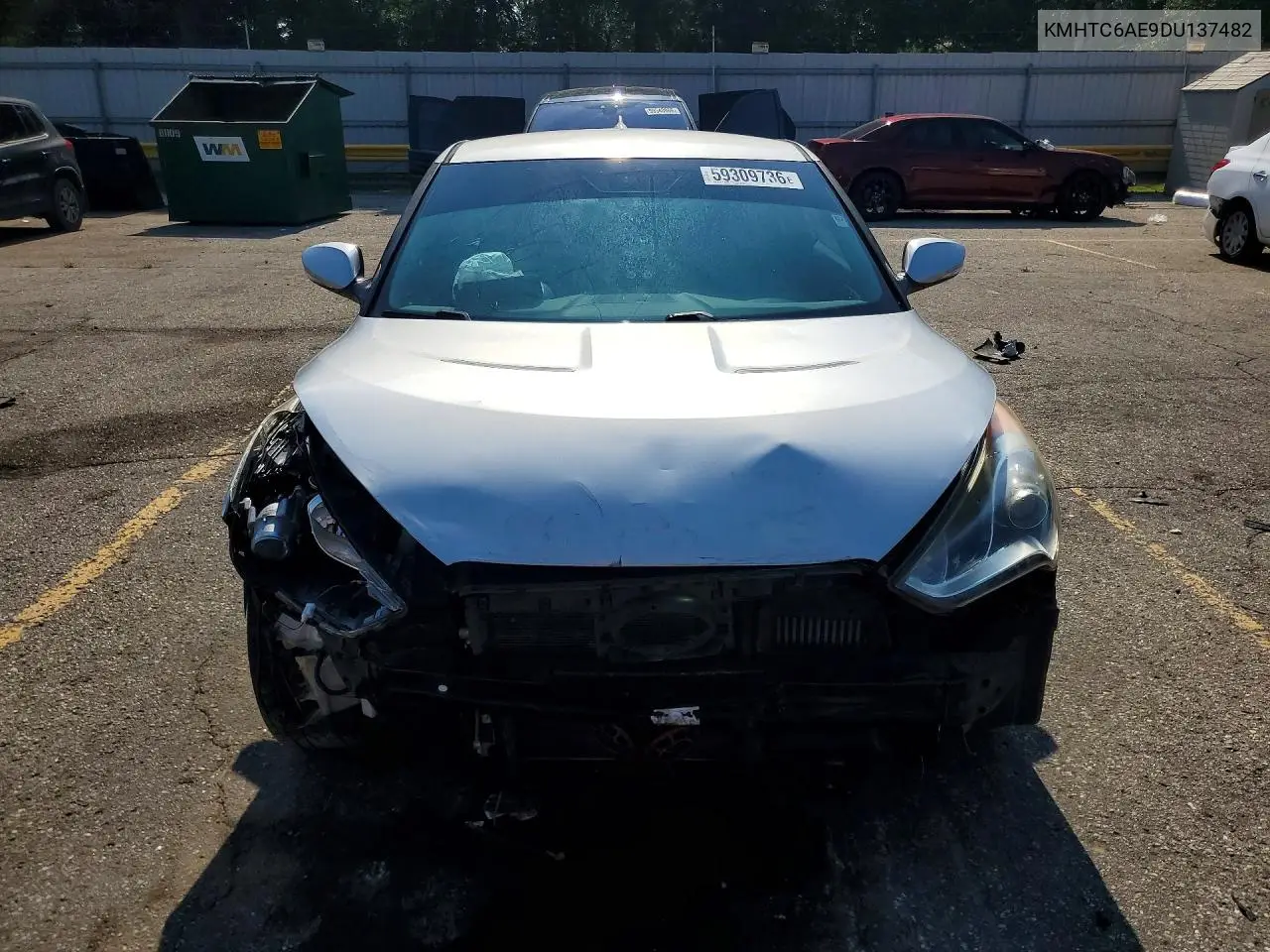 2013 Hyundai Veloster Turbo VIN: KMHTC6AE9DU137482 Lot: 59309736