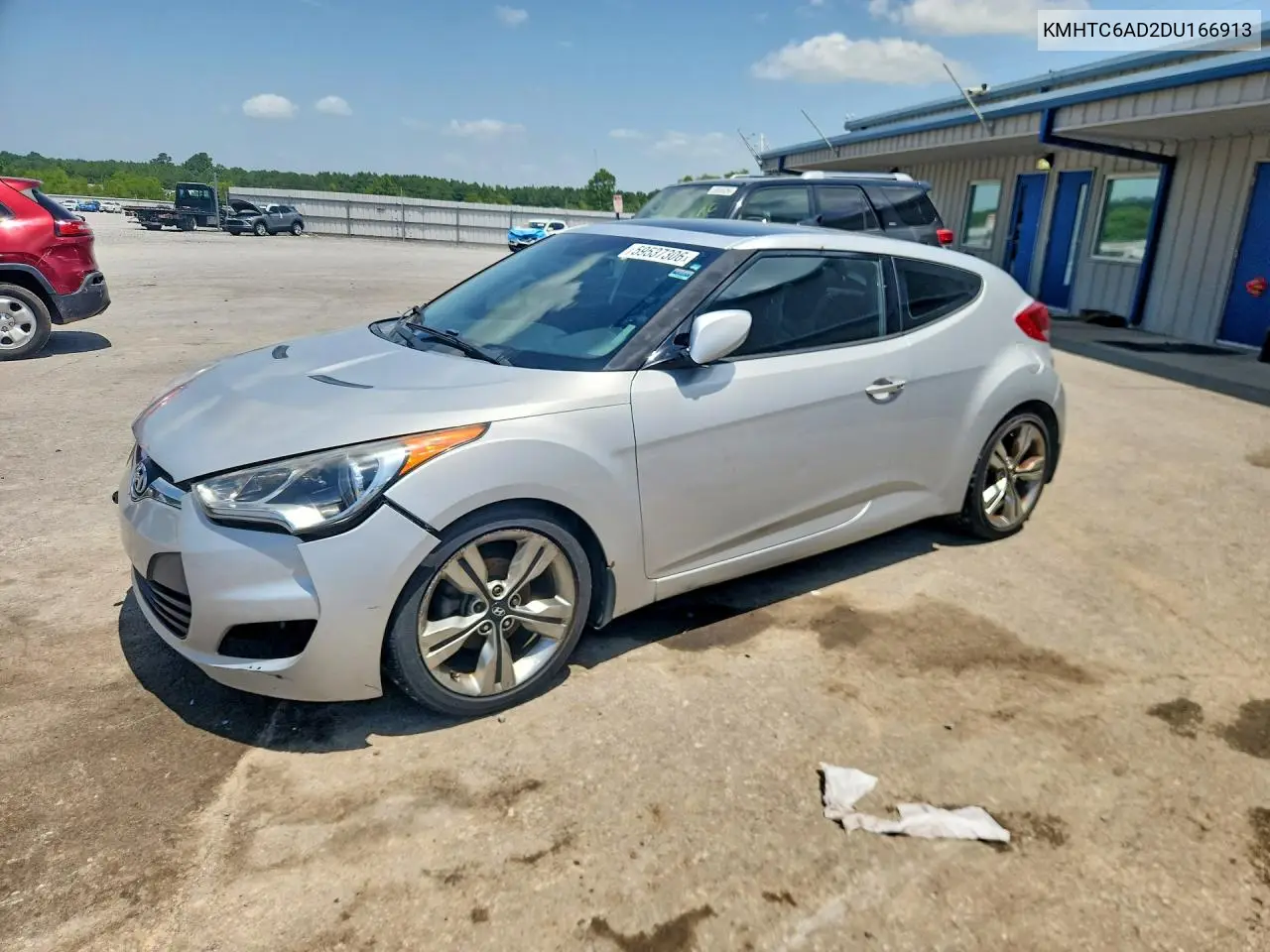 2013 Hyundai Veloster Base VIN: KMHTC6AD2DU166913 Lot: 59537306