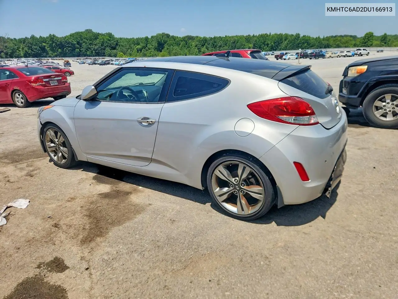 2013 Hyundai Veloster Base VIN: KMHTC6AD2DU166913 Lot: 59537306