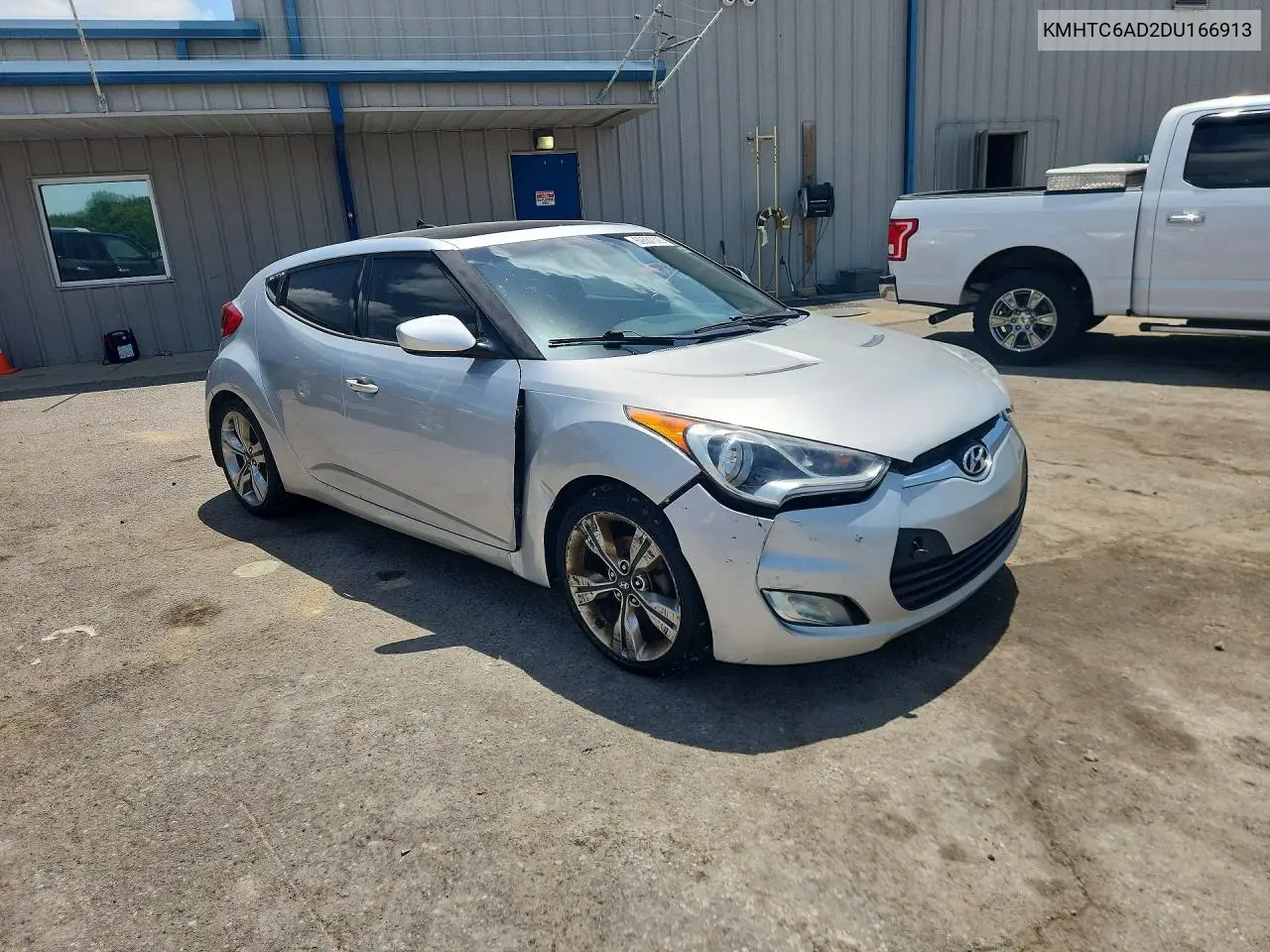 2013 Hyundai Veloster Base VIN: KMHTC6AD2DU166913 Lot: 59537306