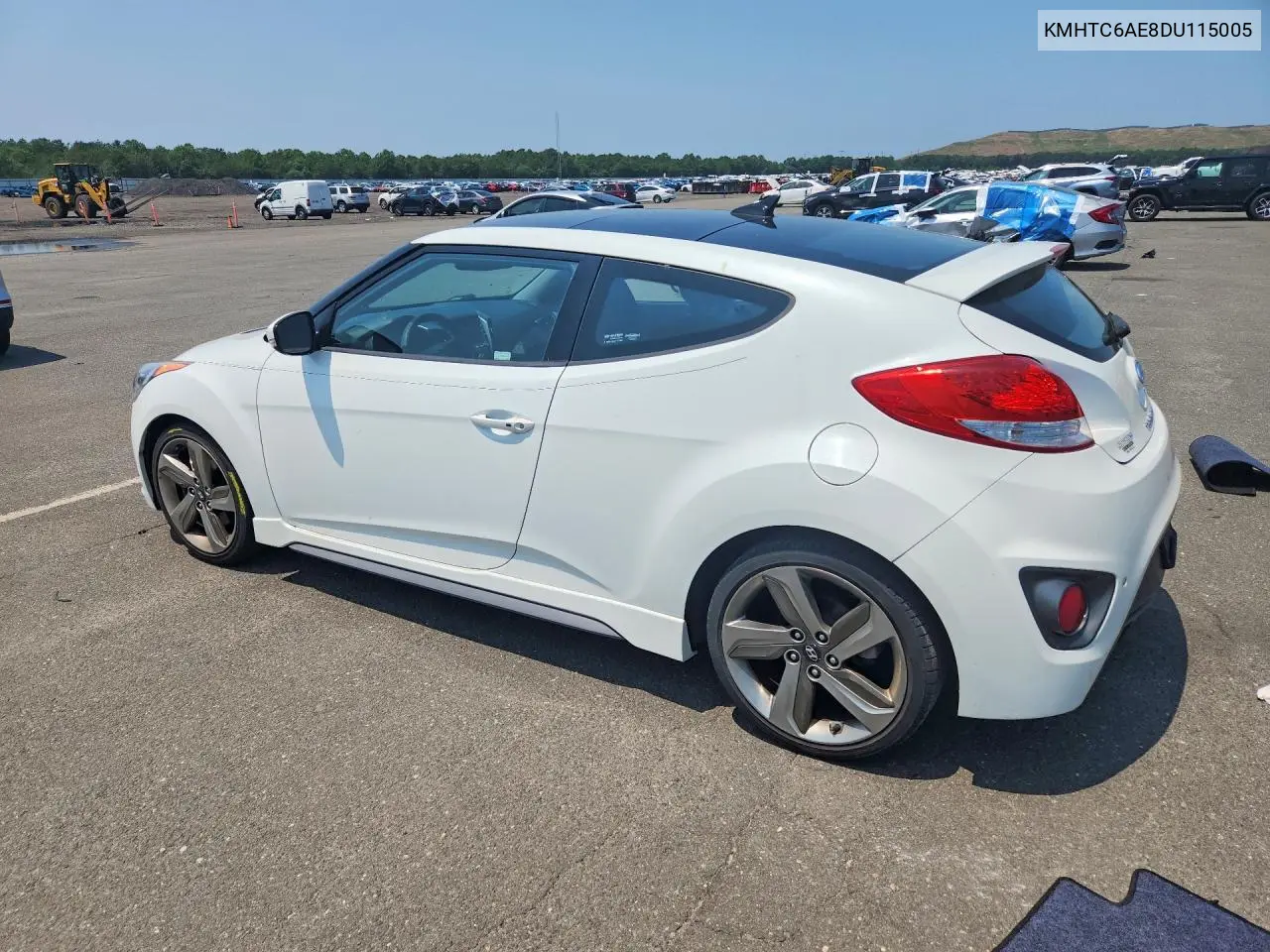 2013 Hyundai Veloster Turbo VIN: KMHTC6AE8DU115005 Lot: 59551006