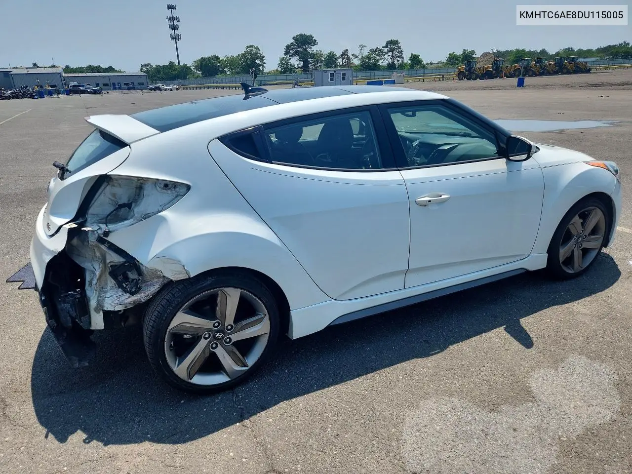 2013 Hyundai Veloster Turbo VIN: KMHTC6AE8DU115005 Lot: 59551006