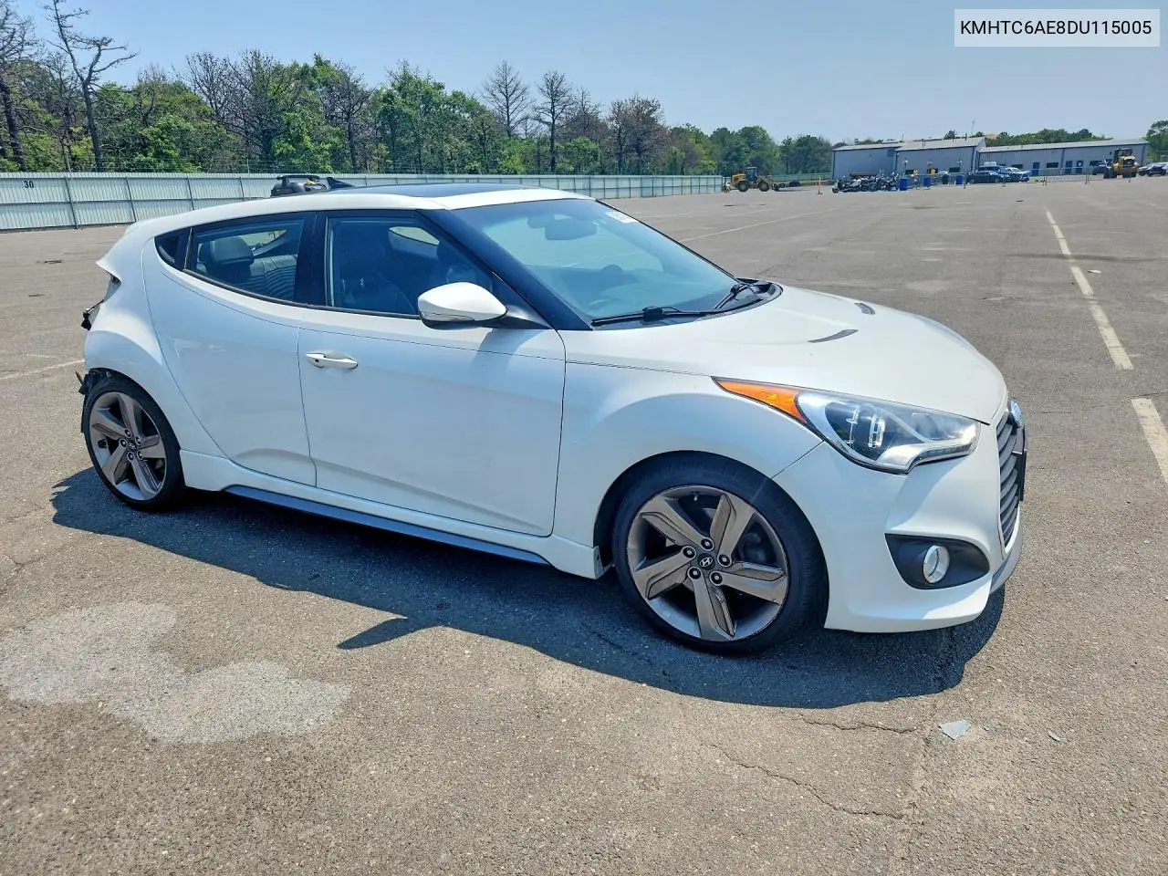 2013 Hyundai Veloster Turbo VIN: KMHTC6AE8DU115005 Lot: 59551006