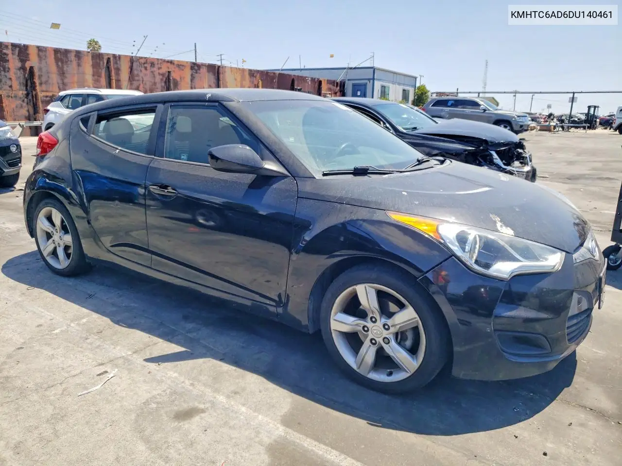 2013 Hyundai Veloster Base VIN: KMHTC6AD6DU140461 Lot: 59708646