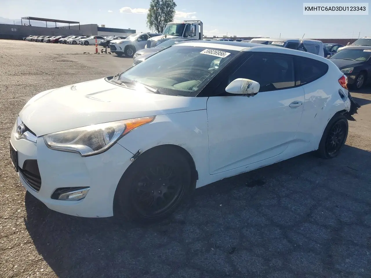 2013 Hyundai Veloster Base VIN: KMHTC6AD3DU123343 Lot: 59826956