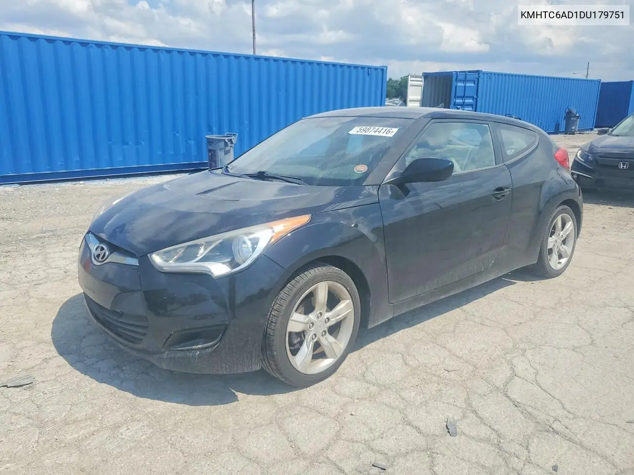 2013 Hyundai Veloster Base VIN: KMHTC6AD1DU179751 Lot: 59874416