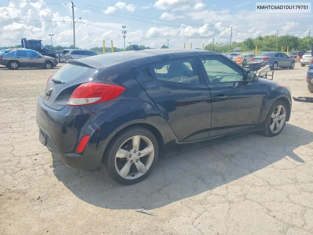 2013 Hyundai Veloster Base VIN: KMHTC6AD1DU179751 Lot: 59874416