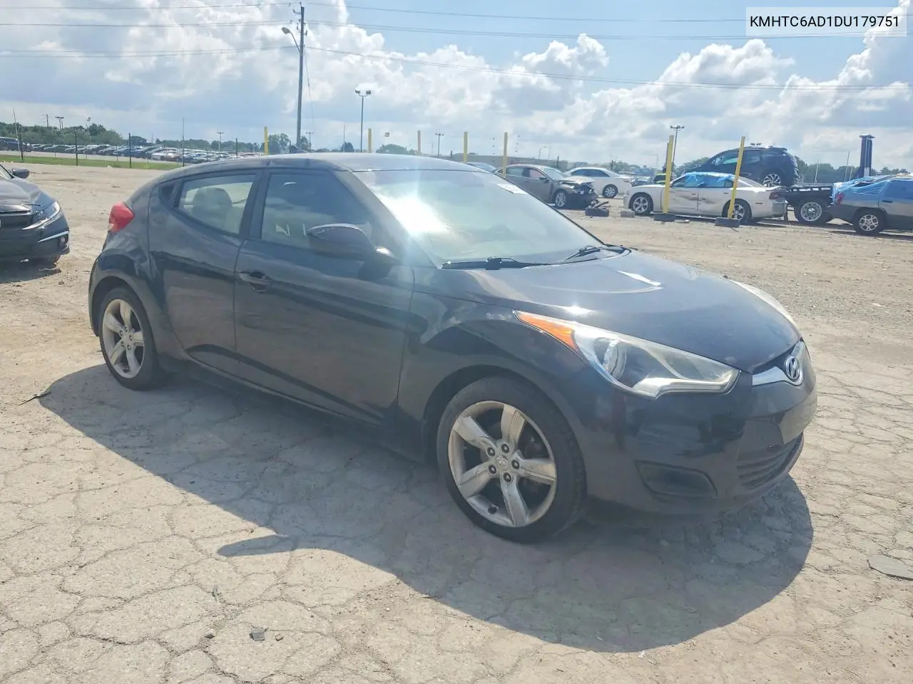 2013 Hyundai Veloster Base VIN: KMHTC6AD1DU179751 Lot: 59874416