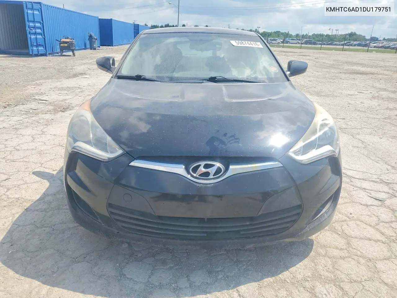 2013 Hyundai Veloster Base VIN: KMHTC6AD1DU179751 Lot: 59874416