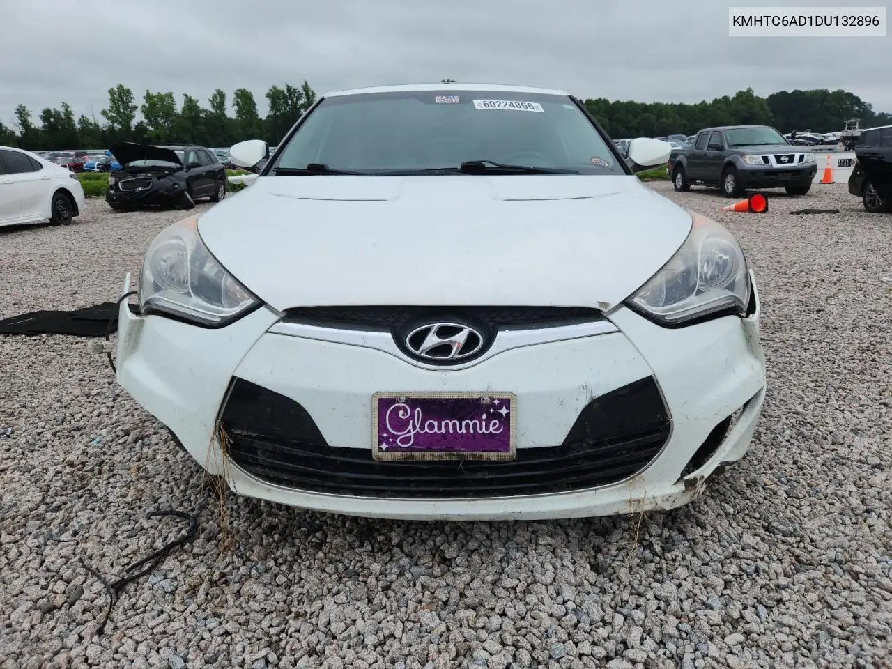 2013 Hyundai Veloster Base VIN: KMHTC6AD1DU132896 Lot: 60224866