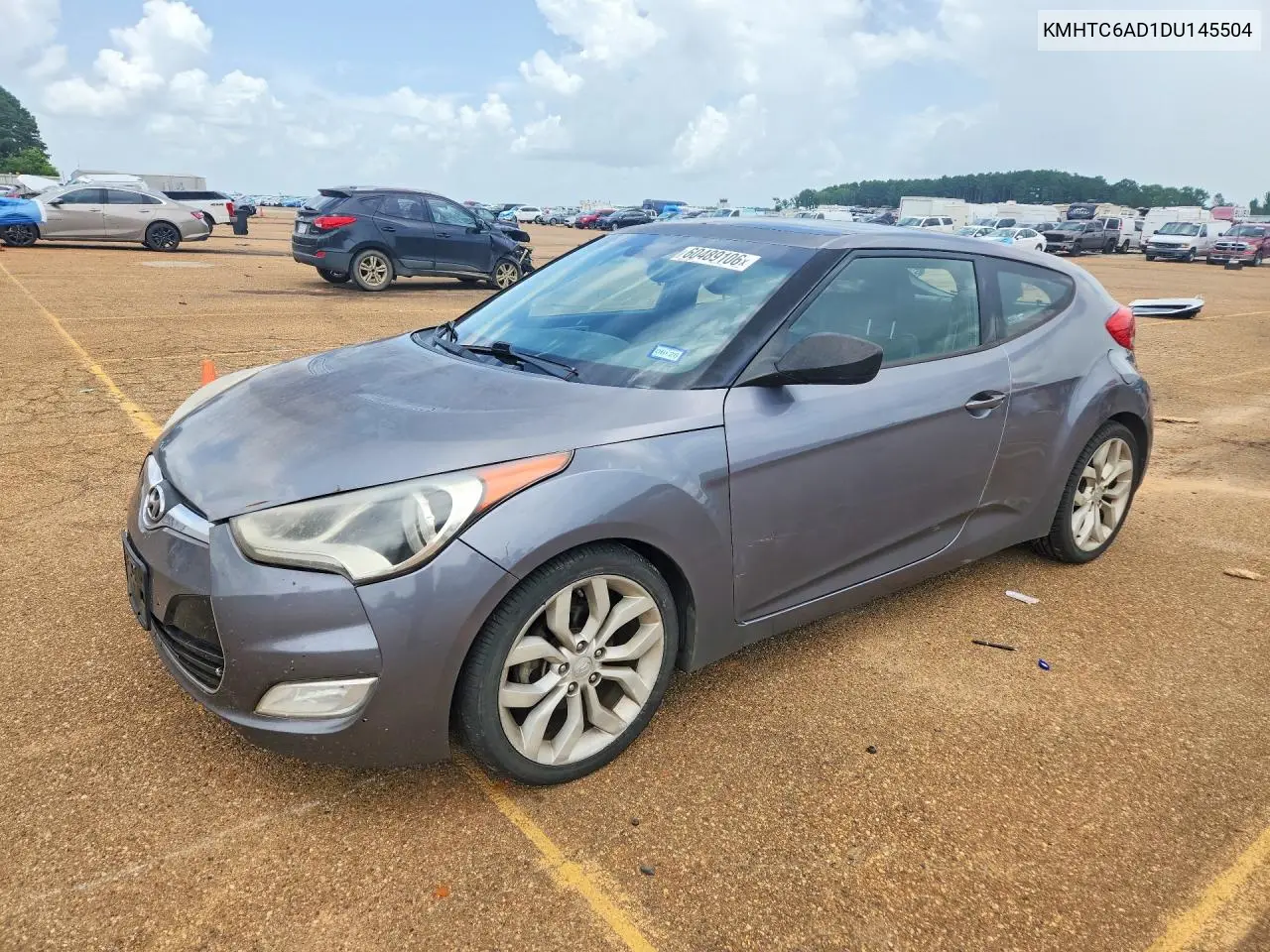 2013 Hyundai Veloster Base VIN: KMHTC6AD1DU145504 Lot: 60489106