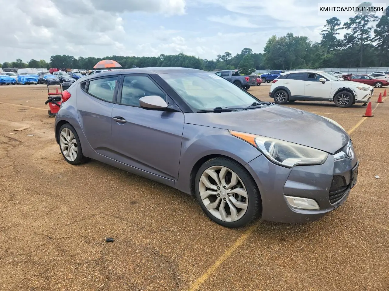 2013 Hyundai Veloster Base VIN: KMHTC6AD1DU145504 Lot: 60489106