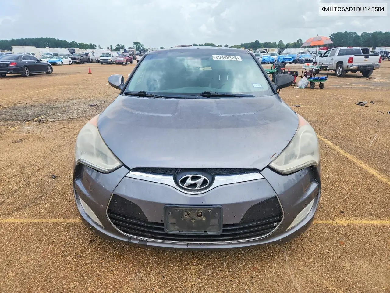 2013 Hyundai Veloster Base VIN: KMHTC6AD1DU145504 Lot: 60489106