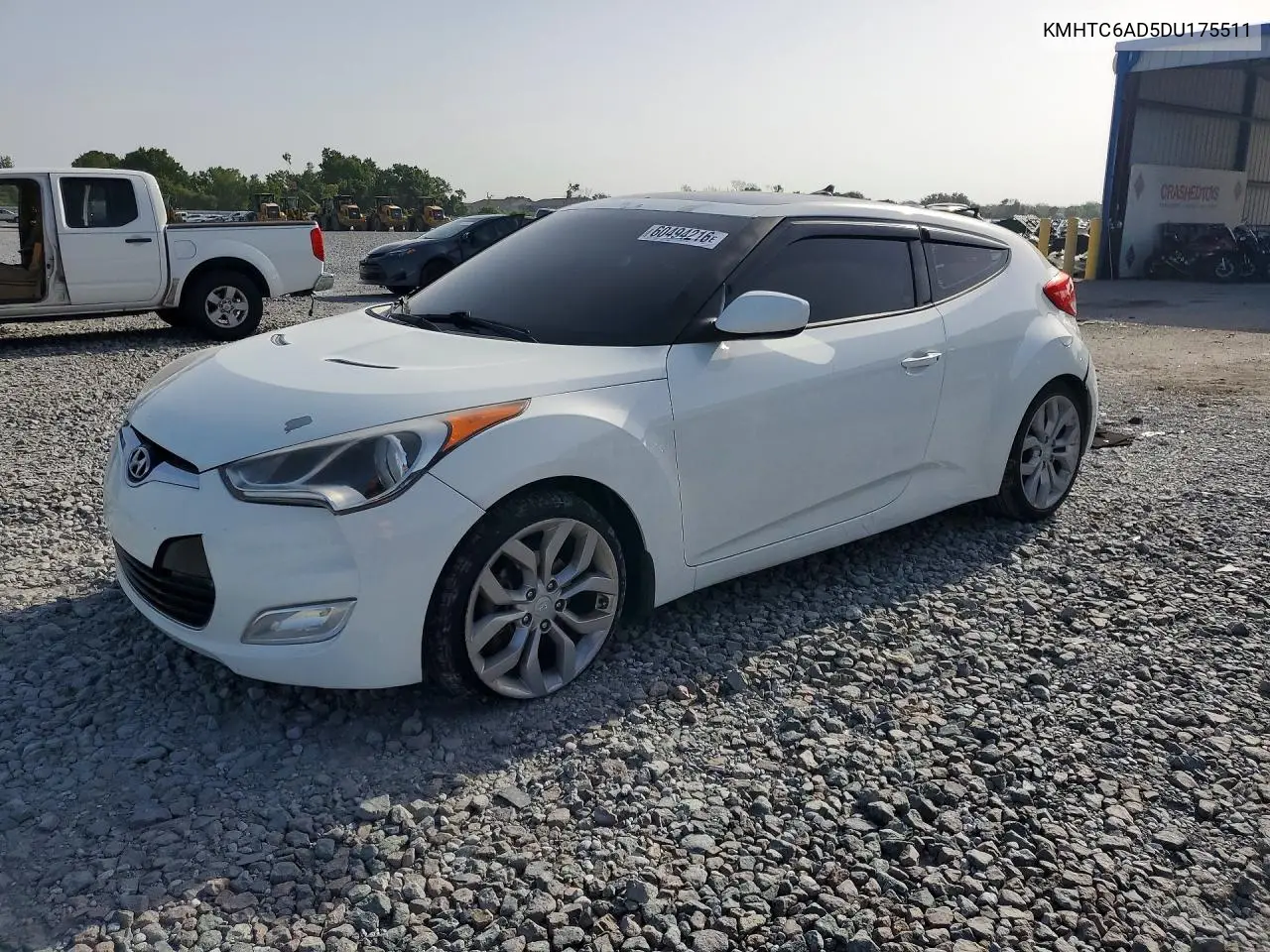 2013 Hyundai Veloster Base VIN: KMHTC6AD5DU175511 Lot: 60494216