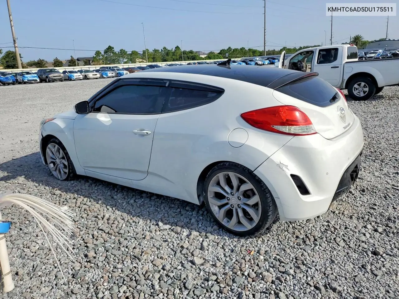 2013 Hyundai Veloster Base VIN: KMHTC6AD5DU175511 Lot: 60494216