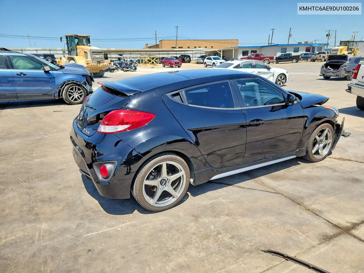 2013 Hyundai Veloster Turbo VIN: KMHTC6AE9DU100206 Lot: 60589416