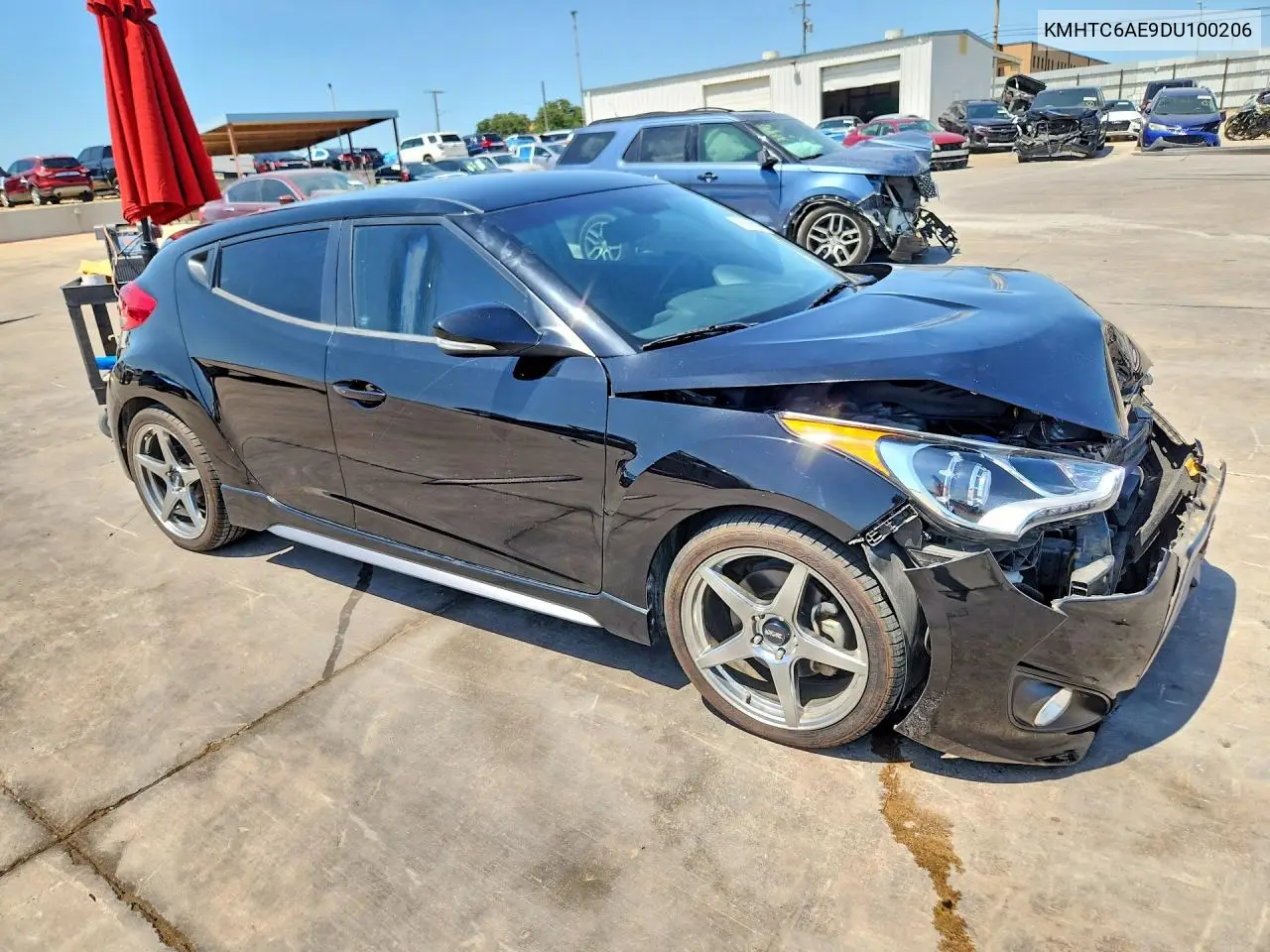 2013 Hyundai Veloster Turbo VIN: KMHTC6AE9DU100206 Lot: 60589416