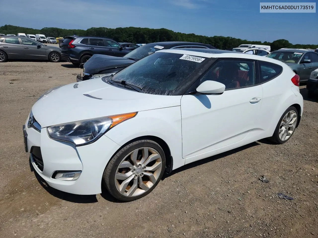 2013 Hyundai Veloster Base VIN: KMHTC6AD0DU173519 Lot: 60629956