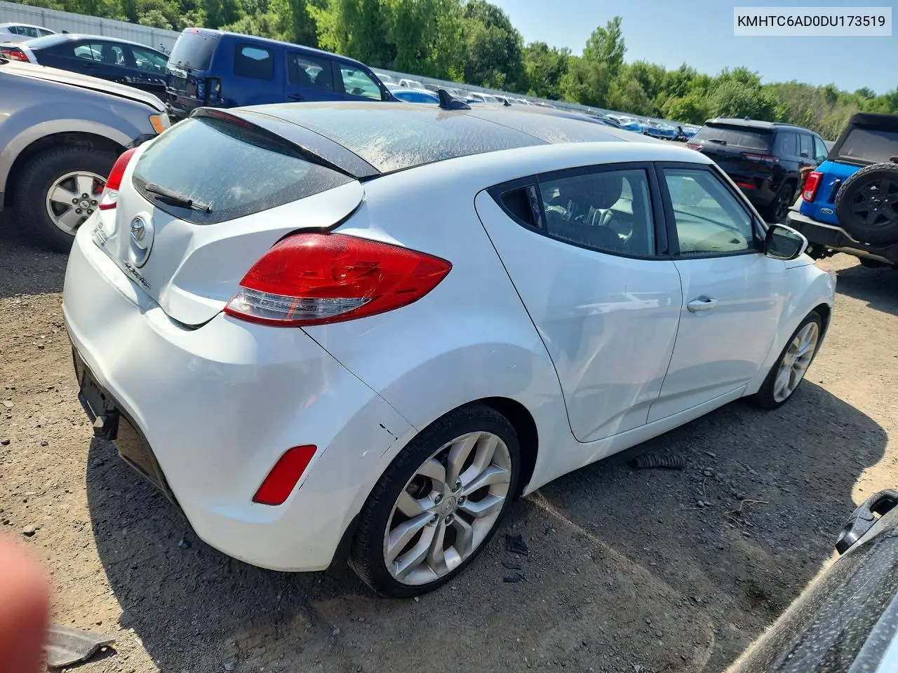 2013 Hyundai Veloster Base VIN: KMHTC6AD0DU173519 Lot: 60629956