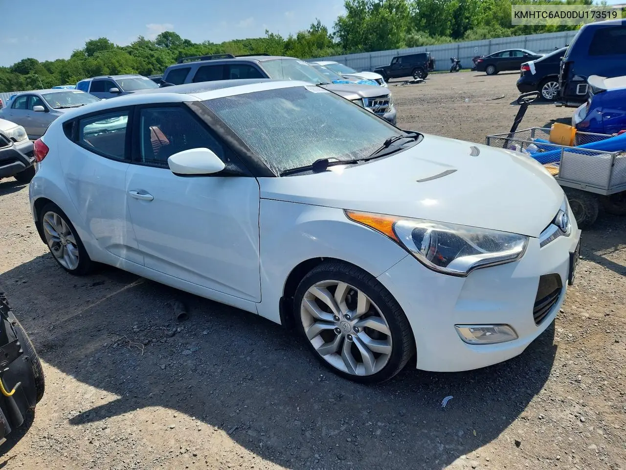2013 Hyundai Veloster Base VIN: KMHTC6AD0DU173519 Lot: 60629956