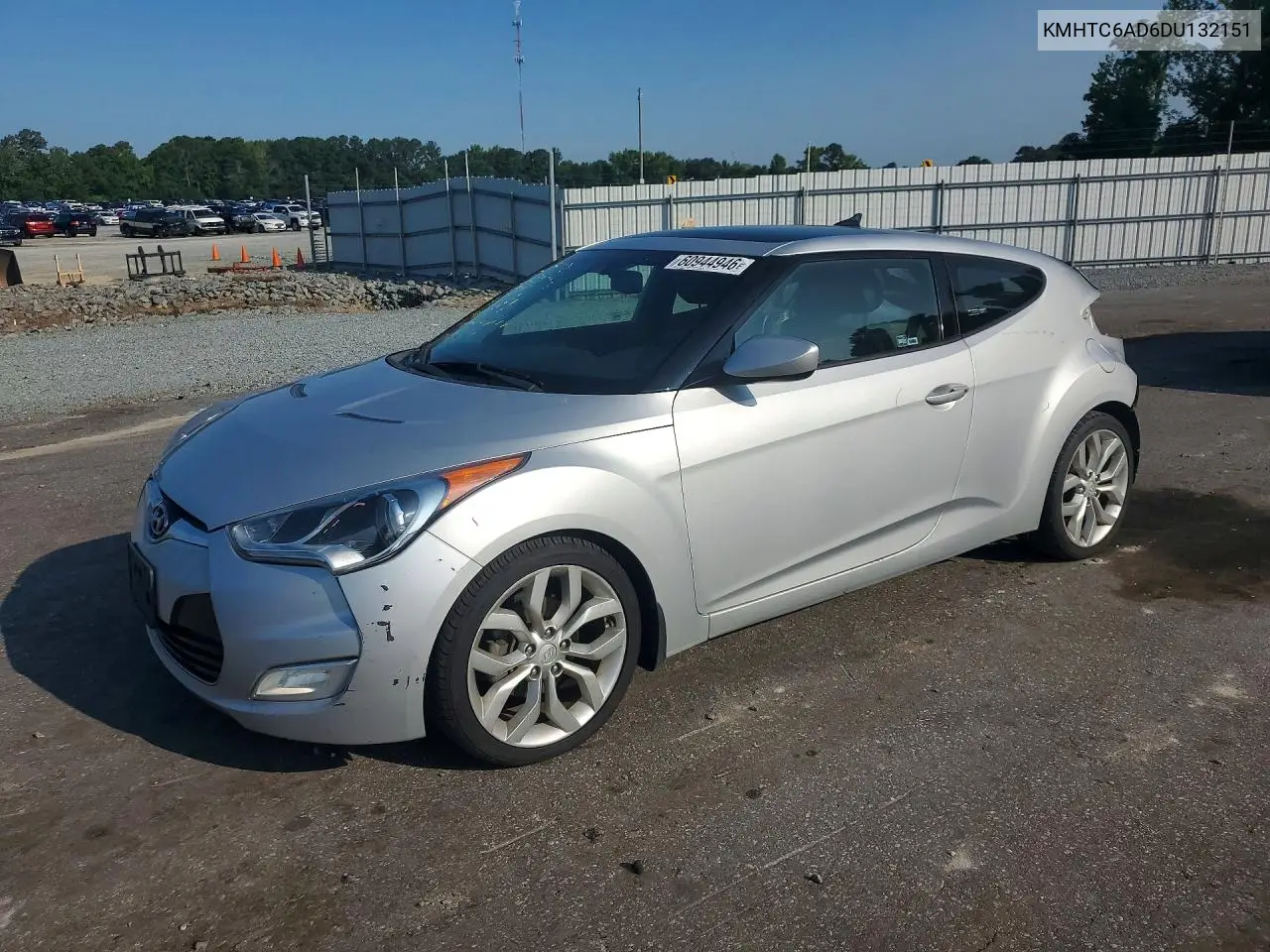 2013 Hyundai Veloster Base VIN: KMHTC6AD6DU132151 Lot: 60944946