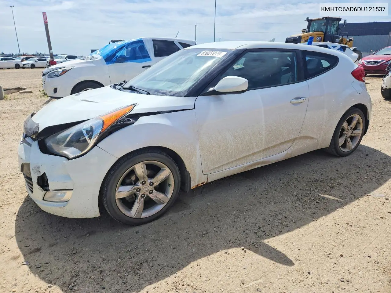 2013 Hyundai Veloster Base VIN: KMHTC6AD6DU121537 Lot: 61027876