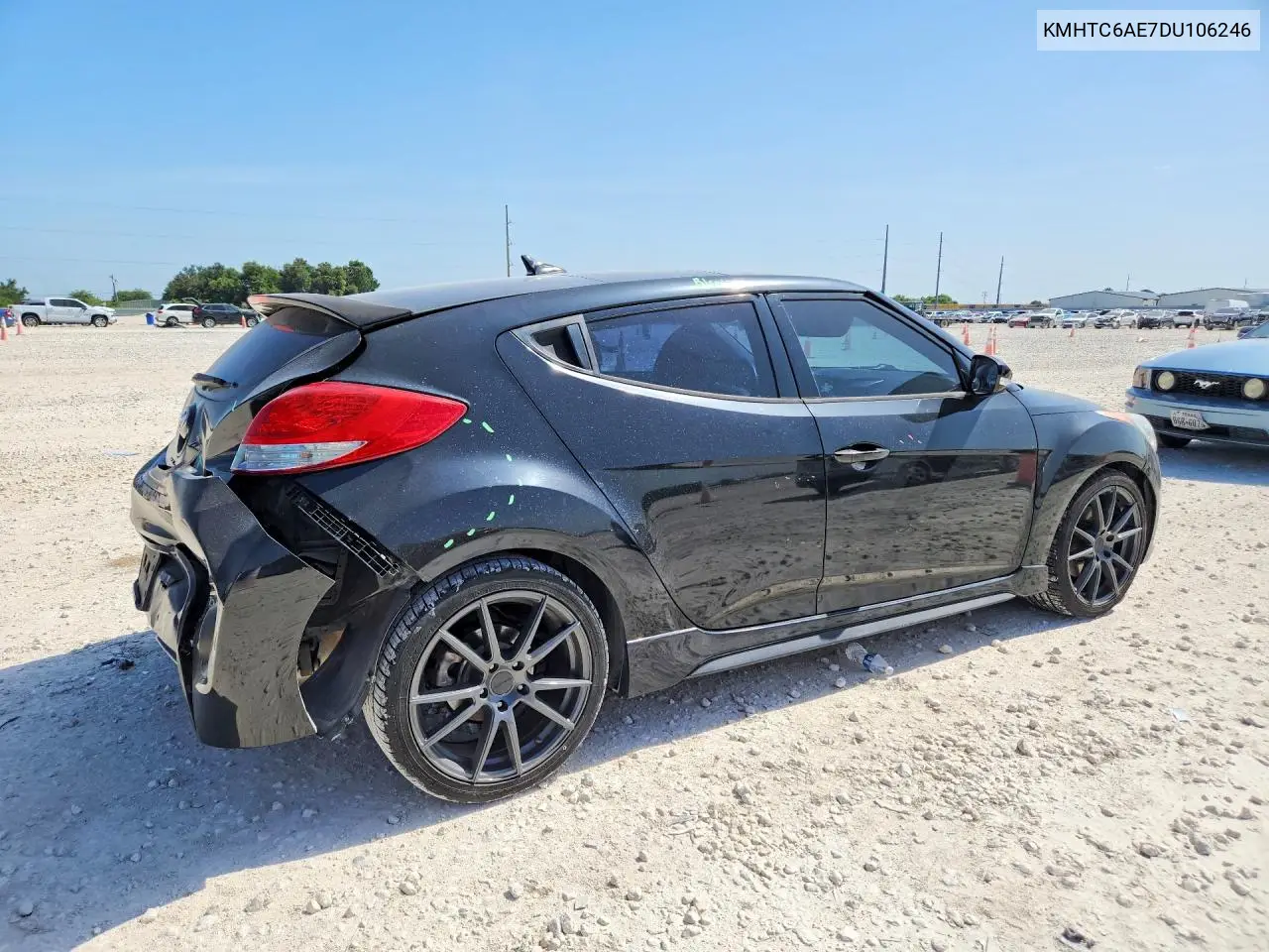 2013 Hyundai Veloster Turbo VIN: KMHTC6AE7DU106246 Lot: 61123476