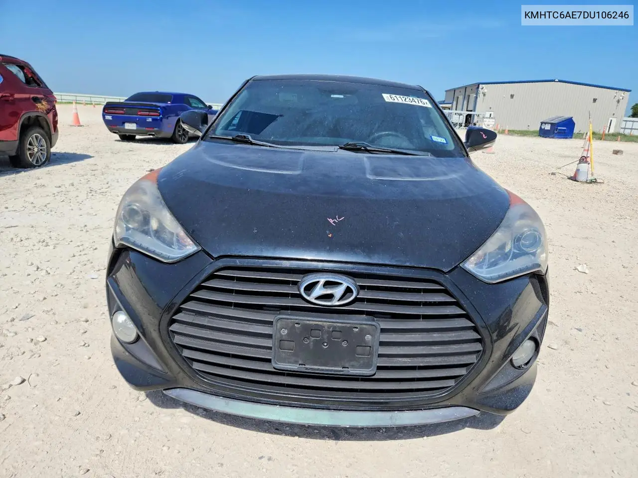 2013 Hyundai Veloster Turbo VIN: KMHTC6AE7DU106246 Lot: 61123476