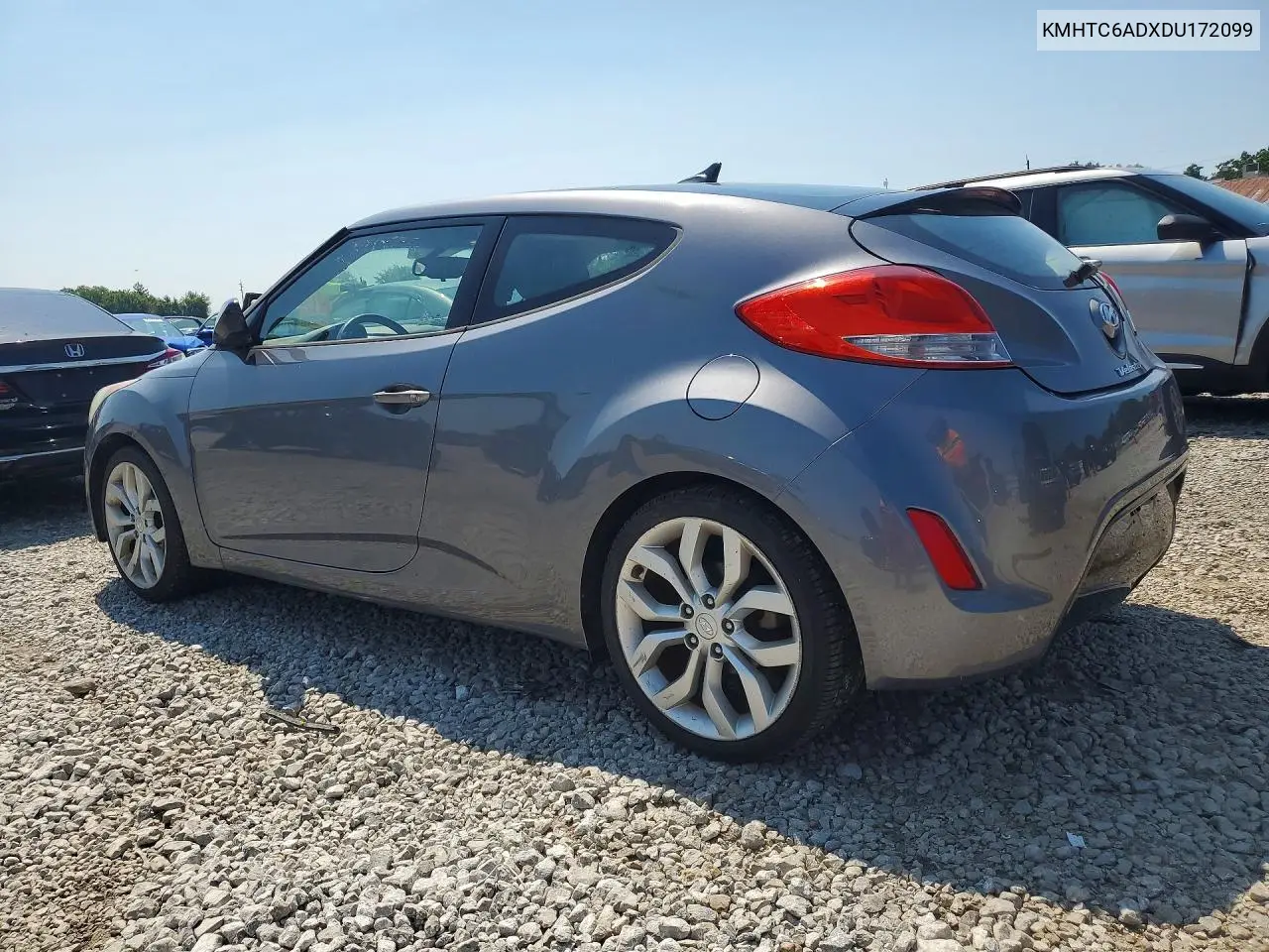 2013 Hyundai Veloster Base VIN: KMHTC6ADXDU172099 Lot: 61149196