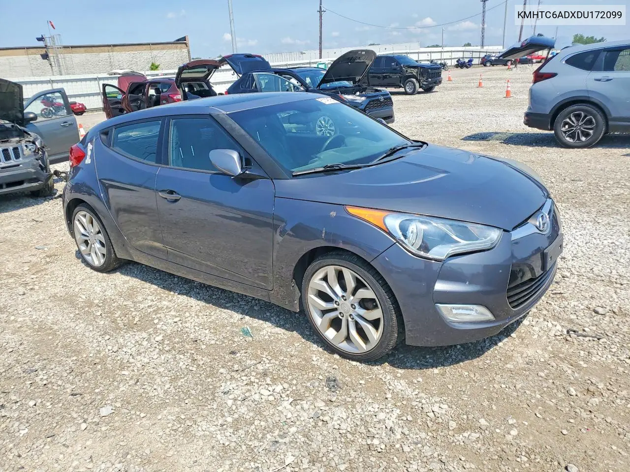 2013 Hyundai Veloster Base VIN: KMHTC6ADXDU172099 Lot: 61149196