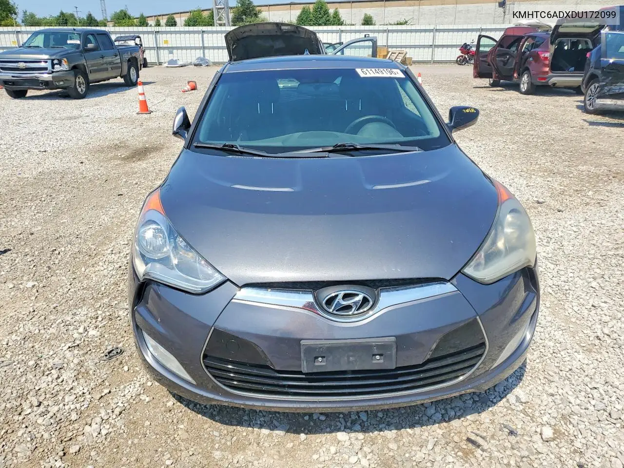 2013 Hyundai Veloster Base VIN: KMHTC6ADXDU172099 Lot: 61149196