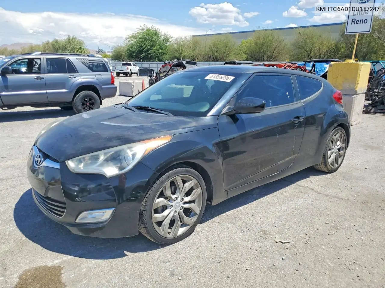 2013 Hyundai Veloster Base VIN: KMHTC6AD1DU157247 Lot: 61356696