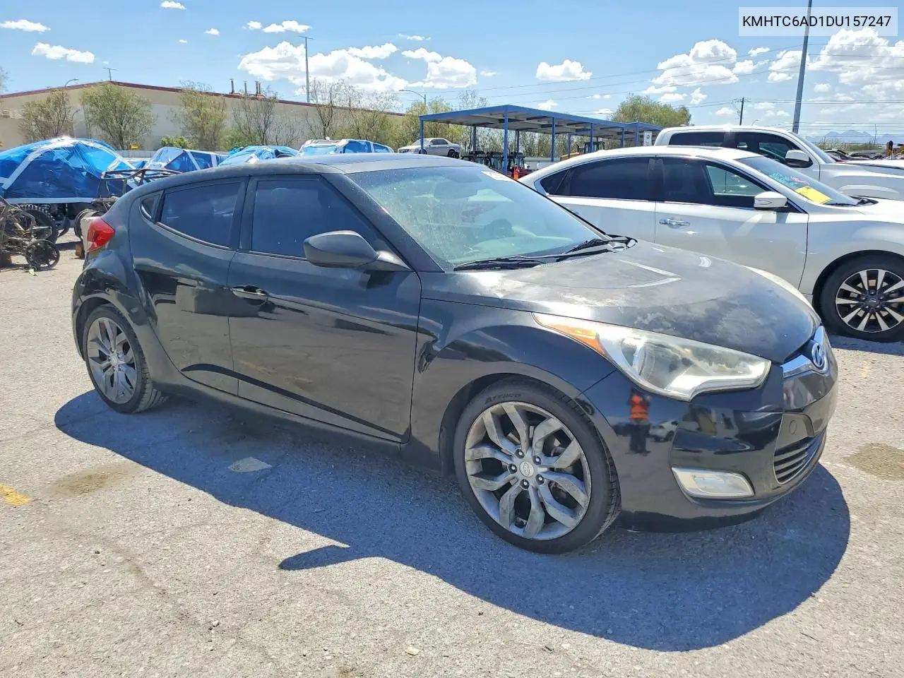 2013 Hyundai Veloster Base VIN: KMHTC6AD1DU157247 Lot: 61356696