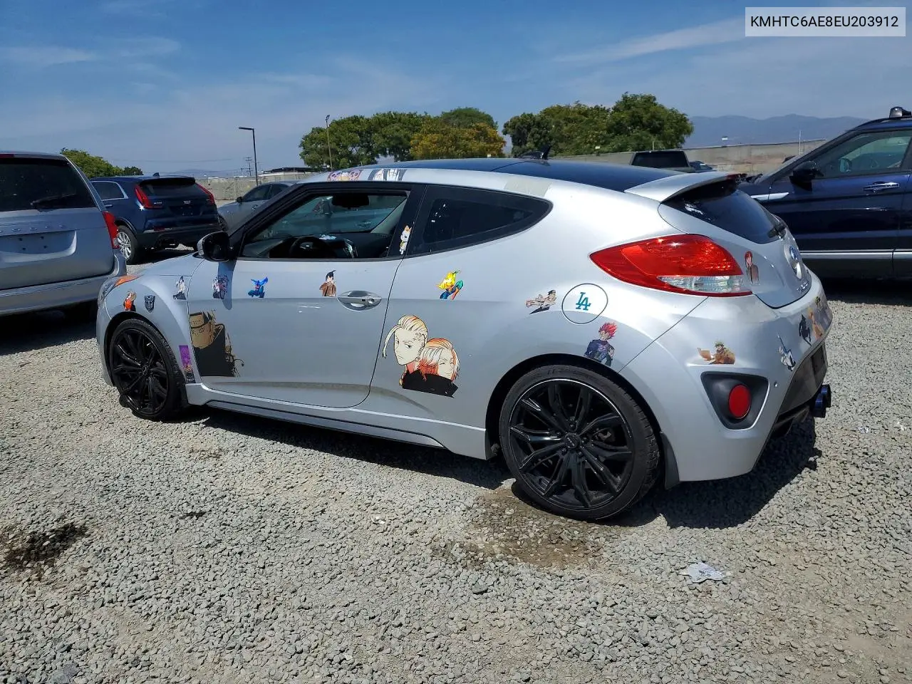 2014 Hyundai Veloster Turbo VIN: KMHTC6AE8EU203912 Lot: 55466116