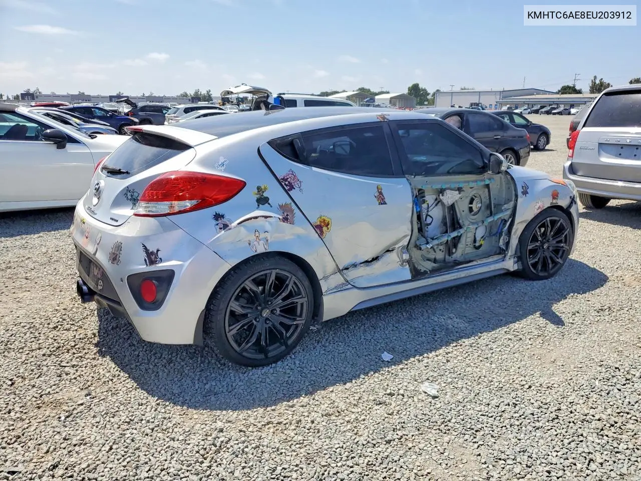 2014 Hyundai Veloster Turbo VIN: KMHTC6AE8EU203912 Lot: 55466116