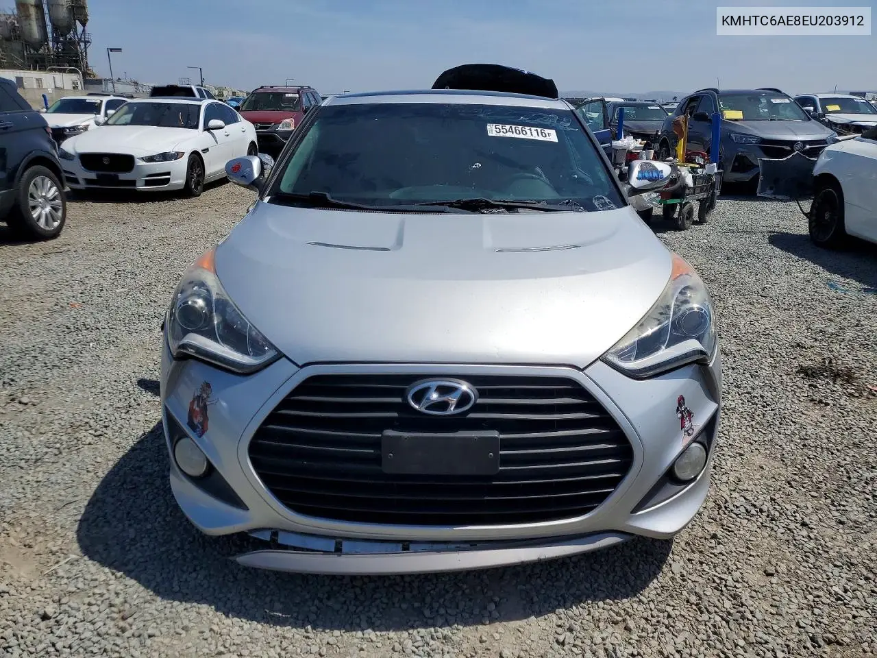 2014 Hyundai Veloster Turbo VIN: KMHTC6AE8EU203912 Lot: 55466116