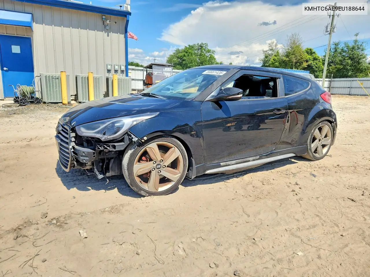 2014 Hyundai Veloster Turbo VIN: KMHTC6AE9EU188644 Lot: 56661426
