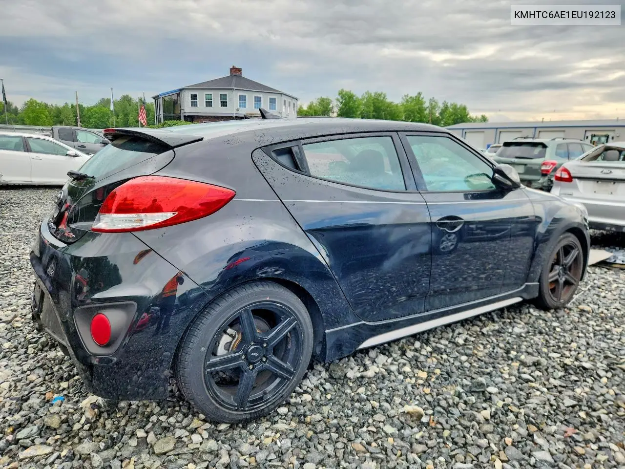 2014 Hyundai Veloster Turbo VIN: KMHTC6AE1EU192123 Lot: 59077916