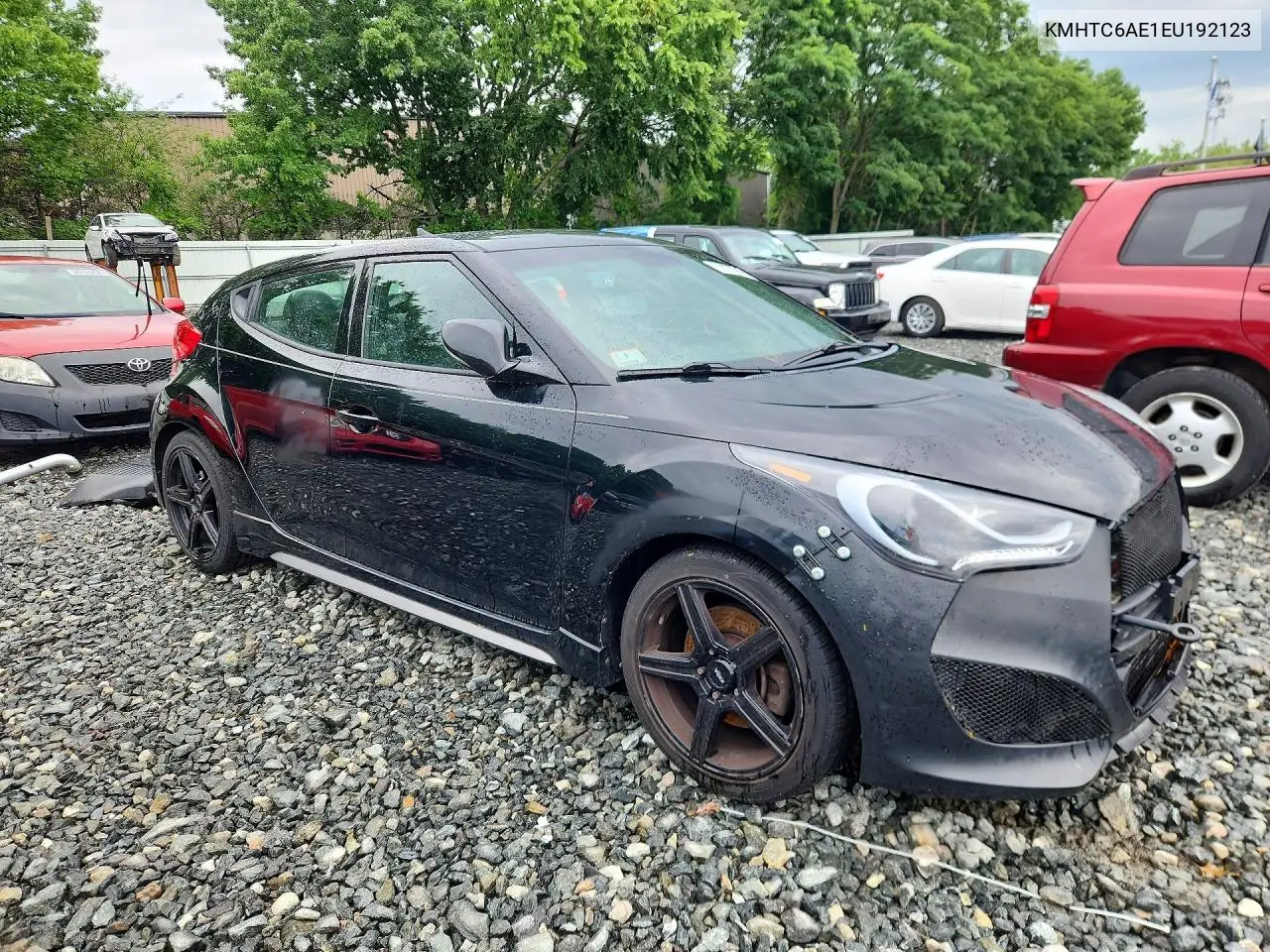 2014 Hyundai Veloster Turbo VIN: KMHTC6AE1EU192123 Lot: 59077916