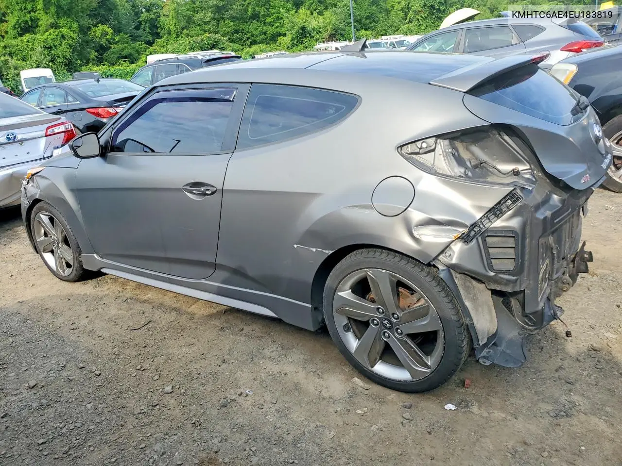 2014 Hyundai Veloster Turbo VIN: KMHTC6AE4EU183819 Lot: 59895666