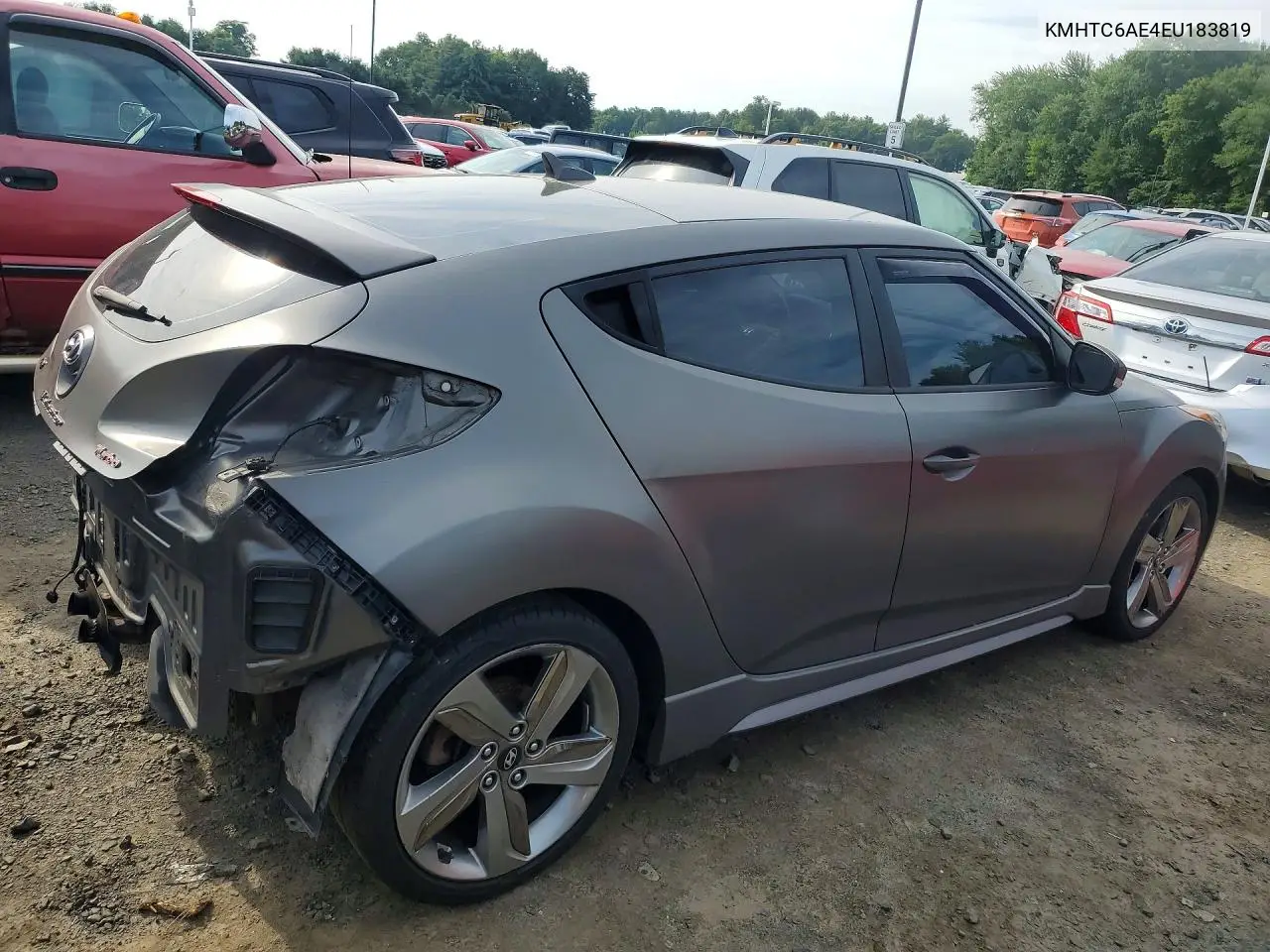 2014 Hyundai Veloster Turbo VIN: KMHTC6AE4EU183819 Lot: 59895666