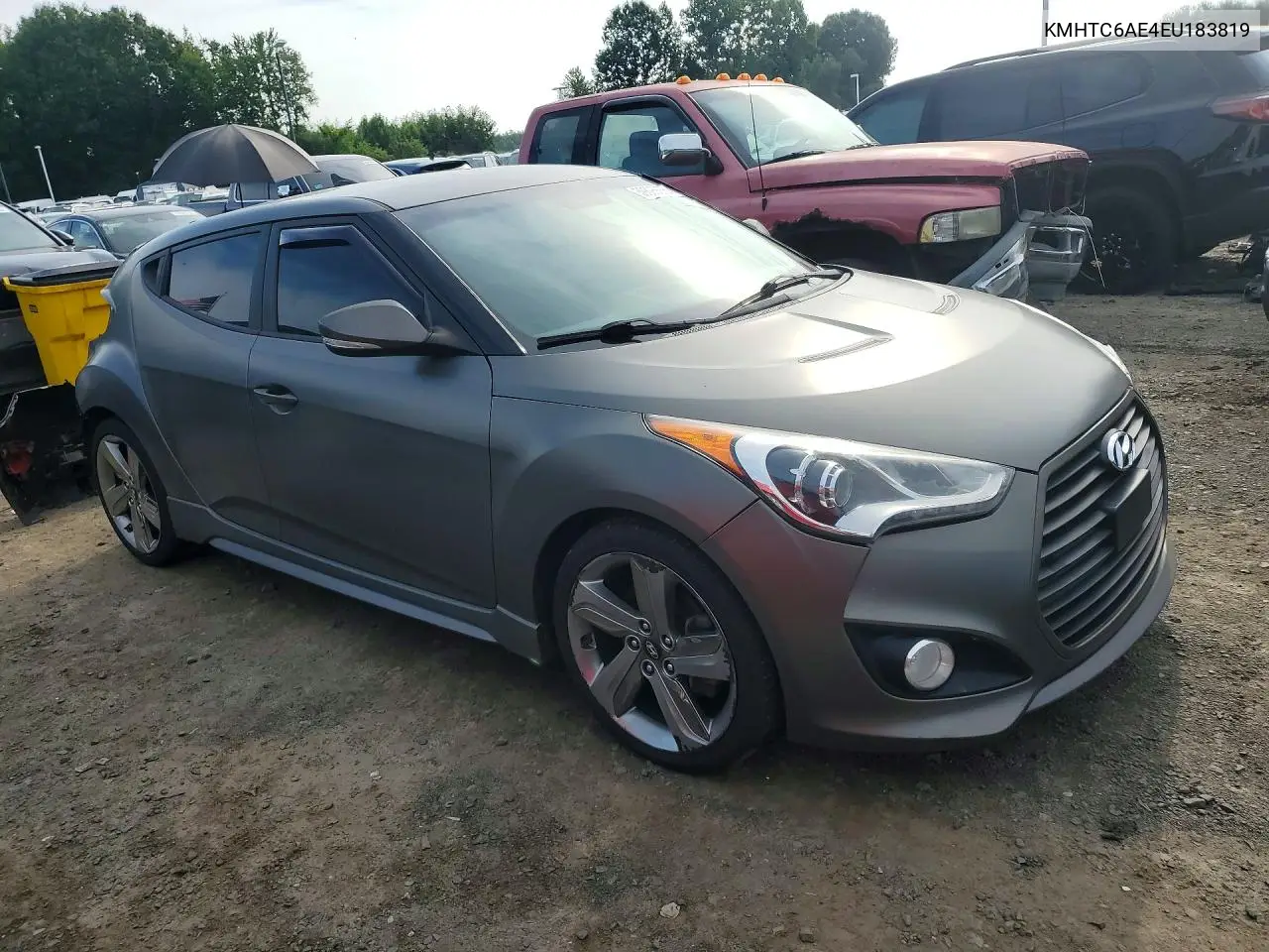 2014 Hyundai Veloster Turbo VIN: KMHTC6AE4EU183819 Lot: 59895666