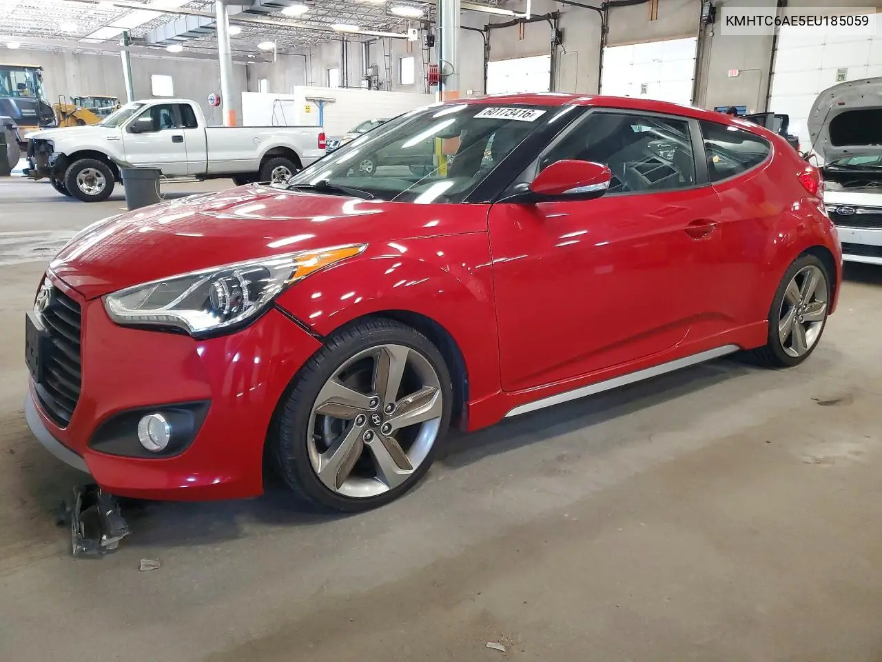 2014 Hyundai Veloster Turbo VIN: KMHTC6AE5EU185059 Lot: 60173416
