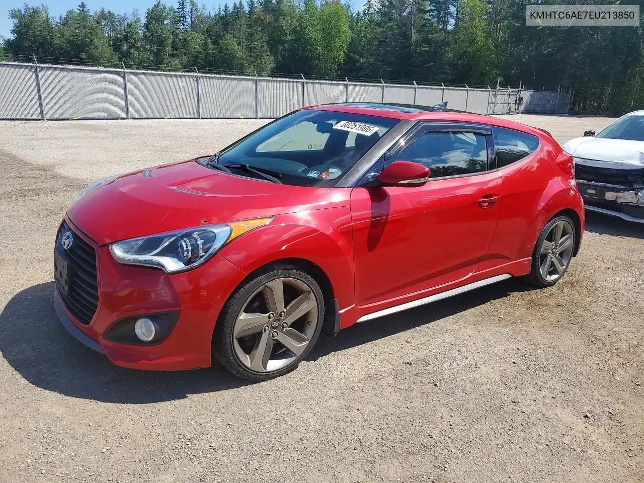 2014 Hyundai Veloster Turbo VIN: KMHTC6AE7EU213850 Lot: 60251906