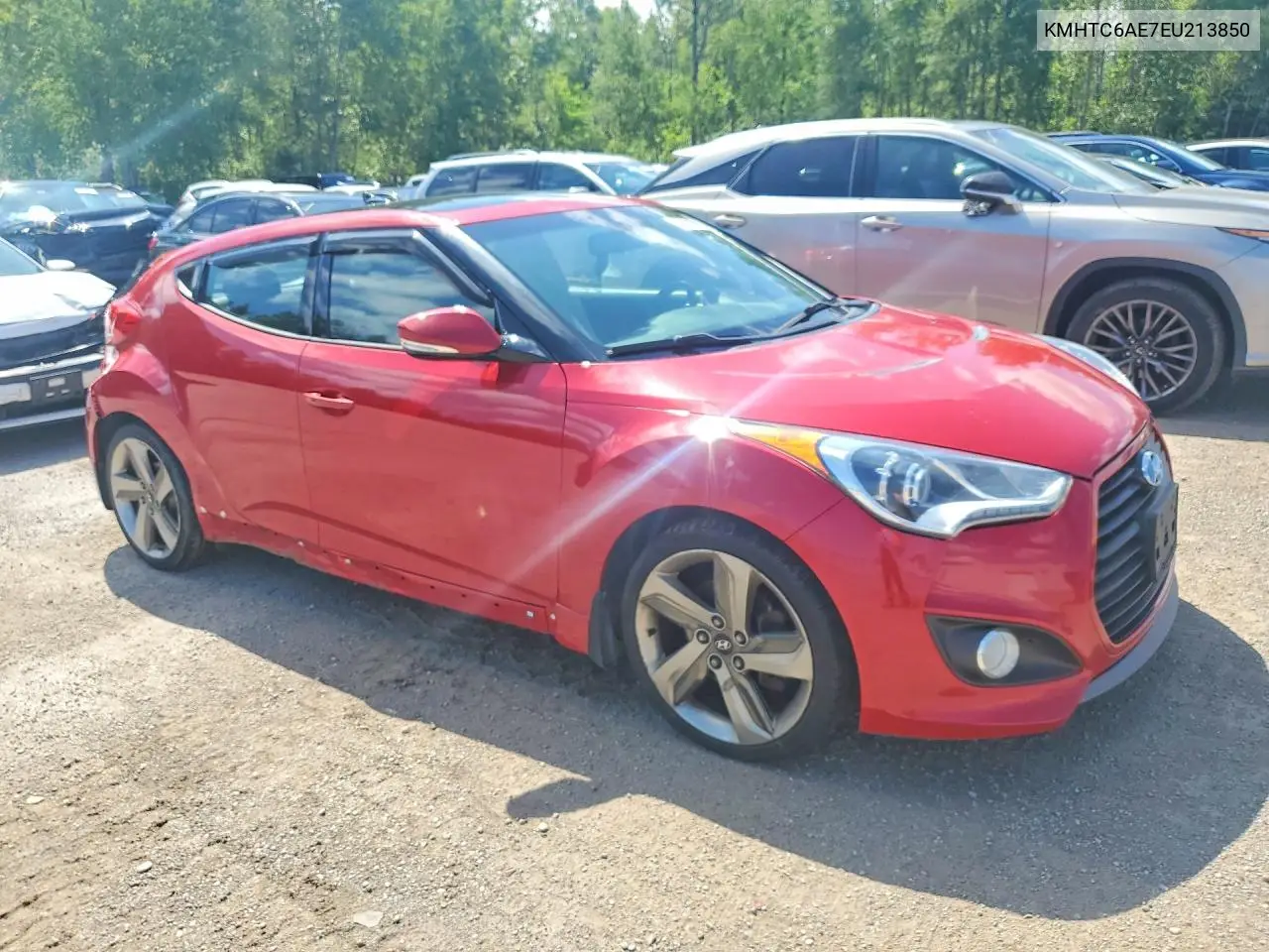2014 Hyundai Veloster Turbo VIN: KMHTC6AE7EU213850 Lot: 60251906
