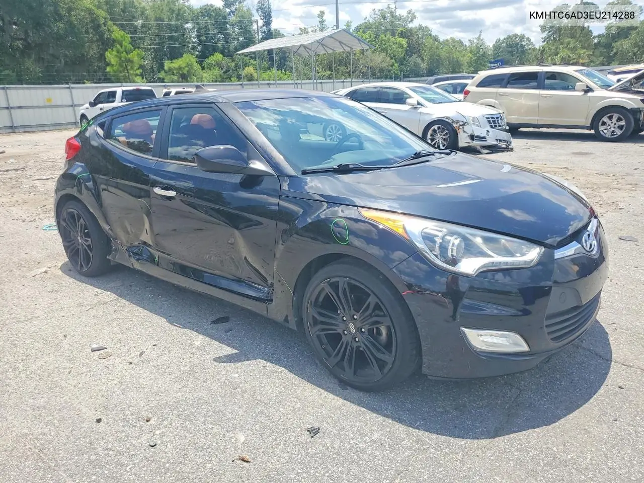 2014 Hyundai Veloster Re:flex VIN: KMHTC6AD3EU214288 Lot: 60753726
