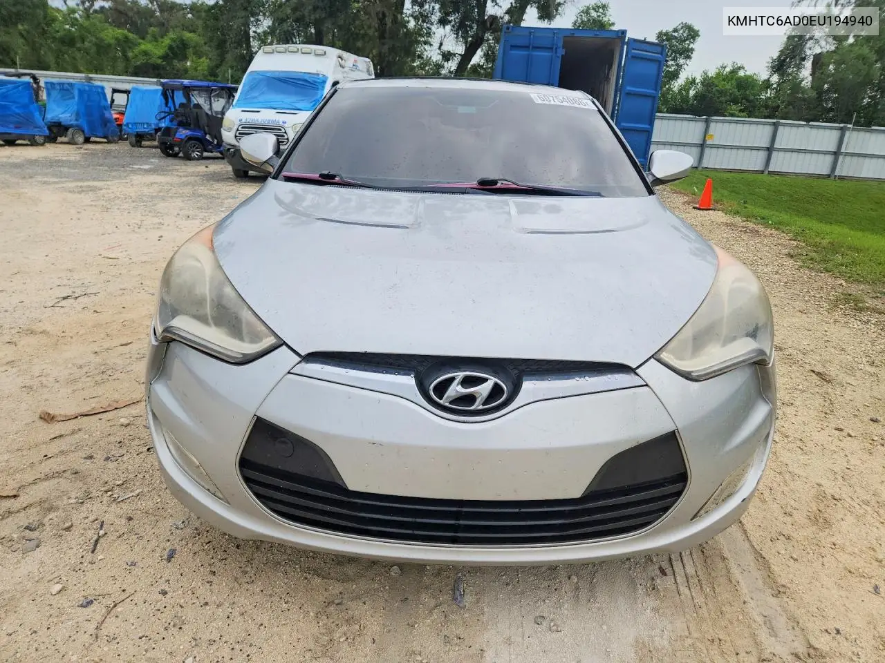 2014 Hyundai Veloster Base VIN: KMHTC6AD0EU194940 Lot: 60754086