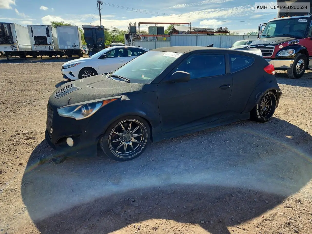 2014 Hyundai Veloster Turbo VIN: KMHTC6AE9EU200534 Lot: 60853836