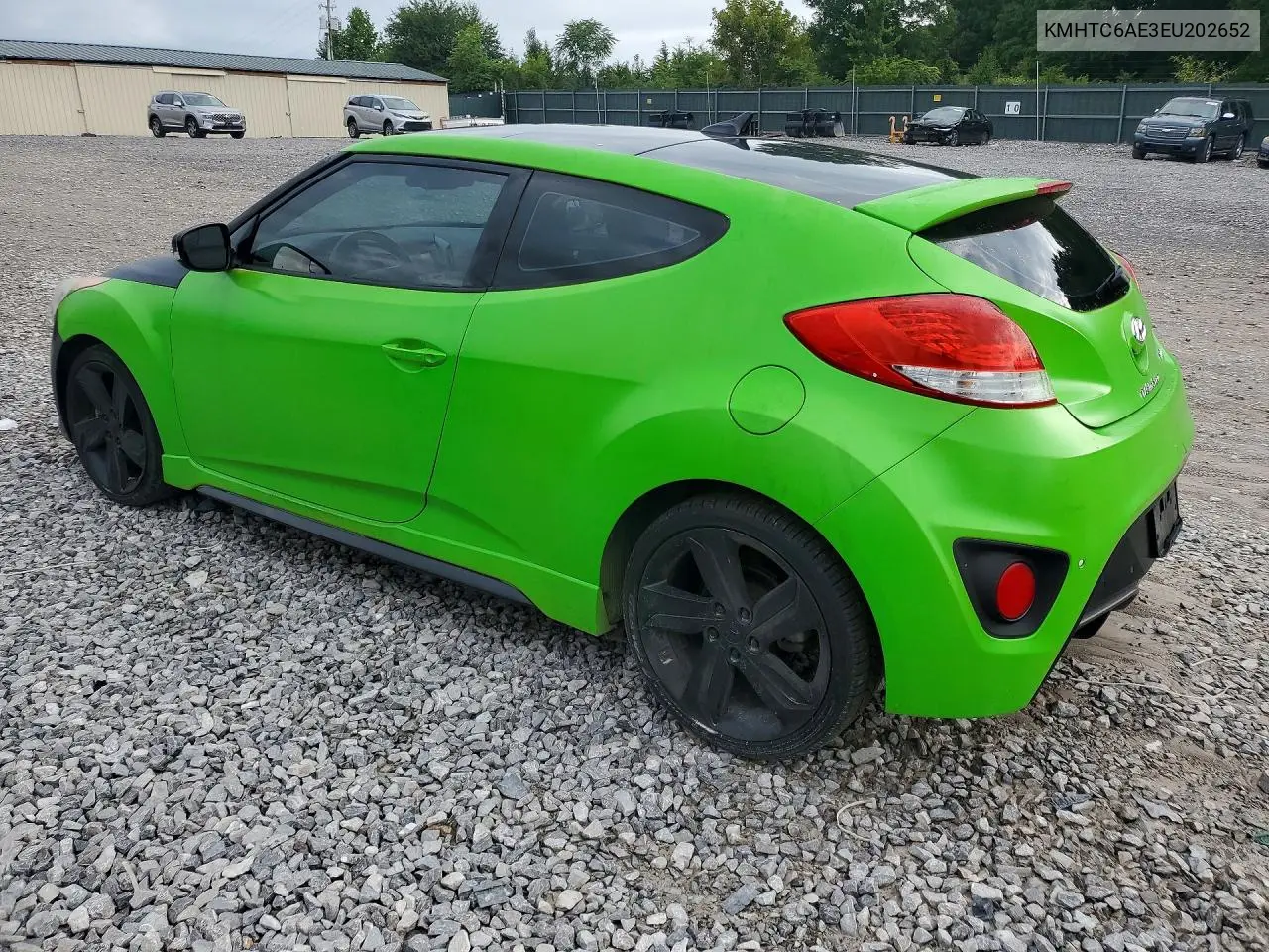 2014 Hyundai Veloster Turbo VIN: KMHTC6AE3EU202652 Lot: 61386236