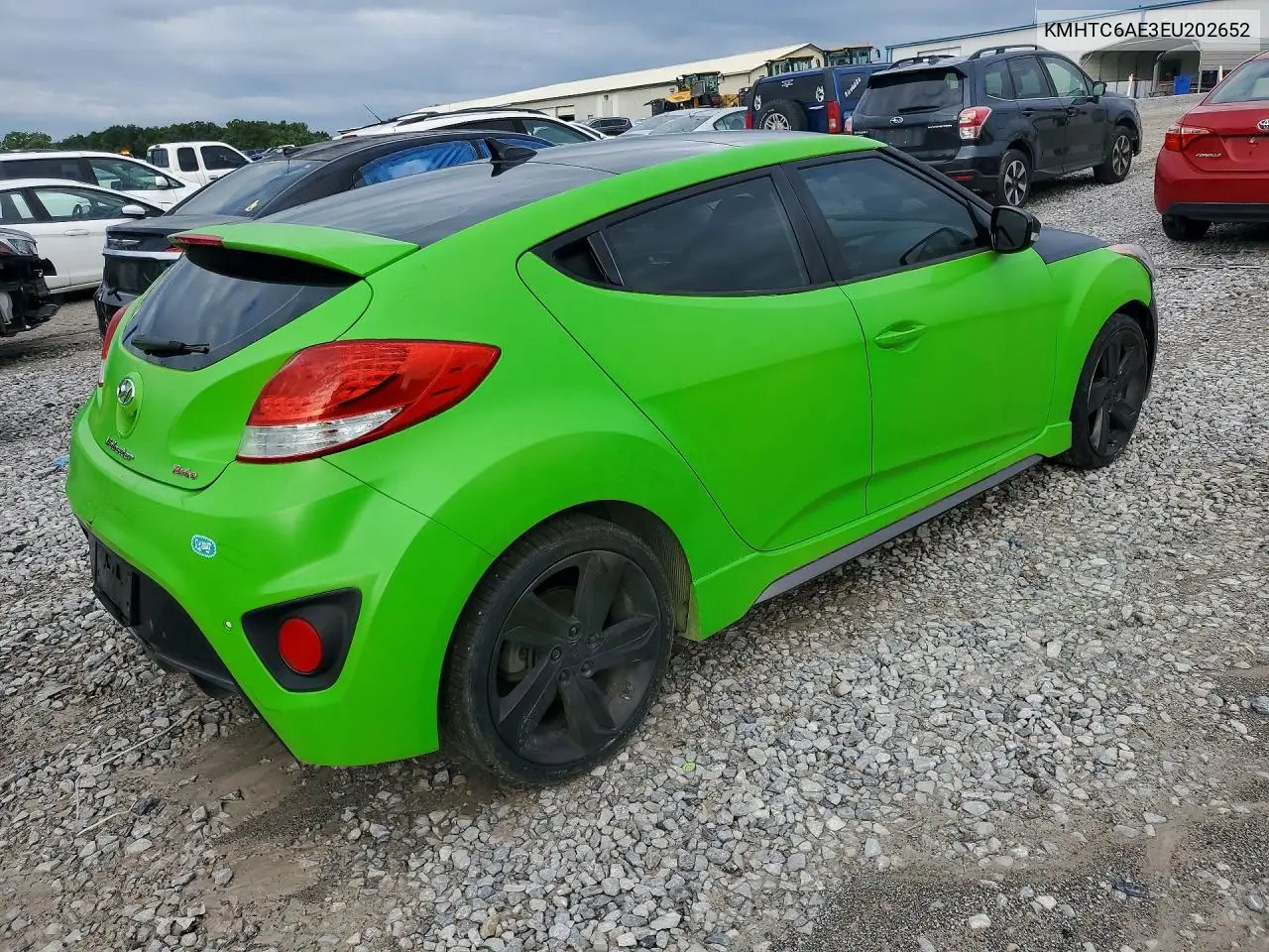 2014 Hyundai Veloster Turbo VIN: KMHTC6AE3EU202652 Lot: 61386236